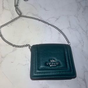 Coach Mini wallet on a chain